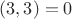 $(3,3)=0$