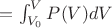 $ А= \int_{V_0}^VP(V)dV$