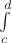 $\int\limits_c^d$