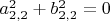 $a_{2,2}^2+b_{2,2}^2=0$