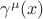 $\gamma^{\mu}(x)$