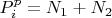 $P_i^p=N_1+N_2$