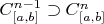 $C^{n-1}_{[a,b]}\supset C^n_{[a,b]}$