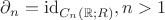 $\partial_n=\mathrm{id}_{C_n(\mathbb{R};R)},n>1$