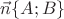 $\vec{n}\{A;B\}$ $\vec{n}\{A;B\}$