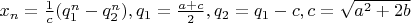 $x_n=\frac 1c (q_1^n-q_2^n),q_1=\frac{a+c}{2},q_2=q_1-c,c=\sqrt {a^2+2b}$