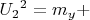 ${U_2}^2=m_y+$