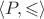 $\langle P, \leqslant \rangle$