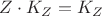 $Z\cdot K_Z = K_Z$