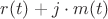 $r(t)+j\cdot m(t)$ $r(t)+j\cdot m(t)$