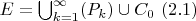 $E = \bigcup_{k = 1}^{\infty}(P_{k}) \cup C_{0} \ (2.1)$