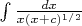 $\int \frac {dx} {x(x+c)^{1/2}}$