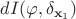 $dI(\varphi, \delta_{\mathbf x_1})$
