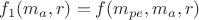 $f_1(m_a, r) = f(m_{pe}, m_a,r)$