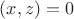 $(x,z)=0$
