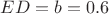 $ED=b=0.6$ $ED=b=0.6$