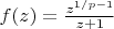 $f(z)=\frac{z^{1/p-1}}{z+1}$