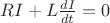 $RI + L\frac{dI}{dt}=0$