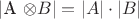 |A \otimes B| = |A| \cdot |B|