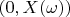 $(0,X(\omega))$