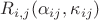 $R_{i,j}(\alpha_{ij},\kappa_{ij})$