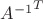 ${A^{-1}}^{T}$