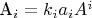 A_i=k_ia_iA^i