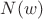 $N(w)$
