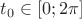 $t_0\in [0;2\pi]$