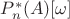 $P_{n}^*(A) [\omega]$