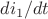 ${ di_{1} }/{ dt }$