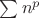 $\sum n^p$