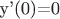 y'(0)=0