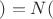 $)=N($