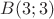 $B(3;3)$