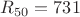 $R_{50}=731$