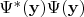 $\Psi ^{*} (\mathbf{y} )\Psi (\mathbf{y} )$