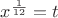 $x^{\frac {1} {12}}=t$