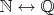 $\mathbb N \leftrightarrow \mathbb Q$