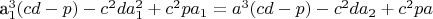 a_1^3(cd-p)-c^2da_1^2+c^2pa_1=a^3(cd-p)-c^2da_2+c^2pa