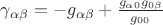 $\gamma_{\alpha \beta} = -g_{\alpha \beta} + \frac{g_{\alpha 0} g_{0 \beta}}{g_{00}}$