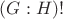 $(G : H)!$
