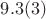 $9.3(3)$