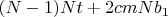 $(N-1)Nt+2cmNb_1$