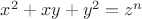 $x^2+xy+y^2=z^n$