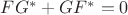 $F G^{*}+G F^{*}=0$ $F G^{*}+G F^{*}=0$