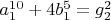 $a_1^{10}+4b_1^5=g_2^2$