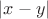 $\left\lvert x- y\right\rvert$