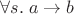 $\forall s.\; a \to b$