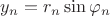 $y_n=r_n\sin\varphi_n$
